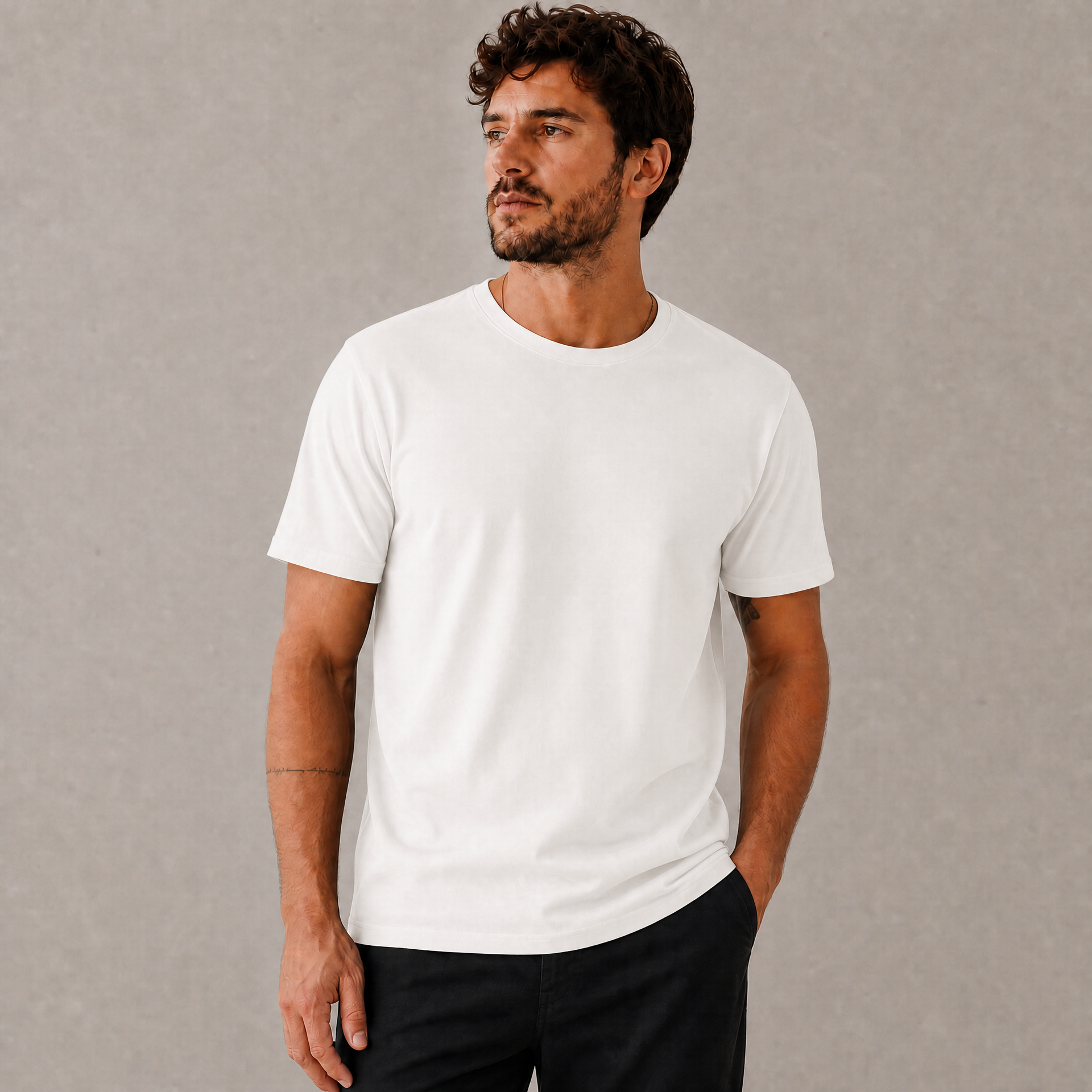Kit 3 Camisetas Básica Lisa Gola Redonda