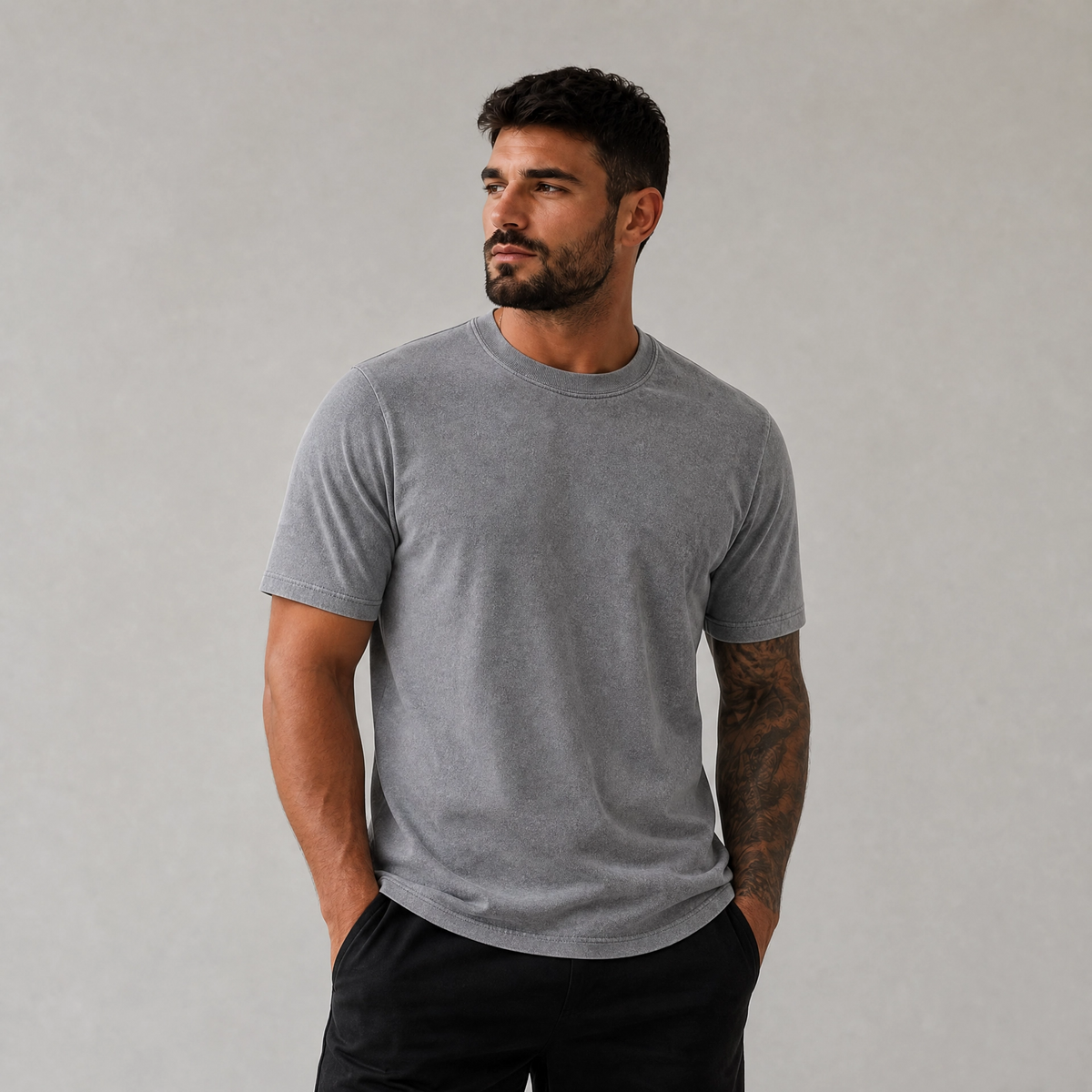 Kit 6 Camisetas Básica Estonada 100% Algodão