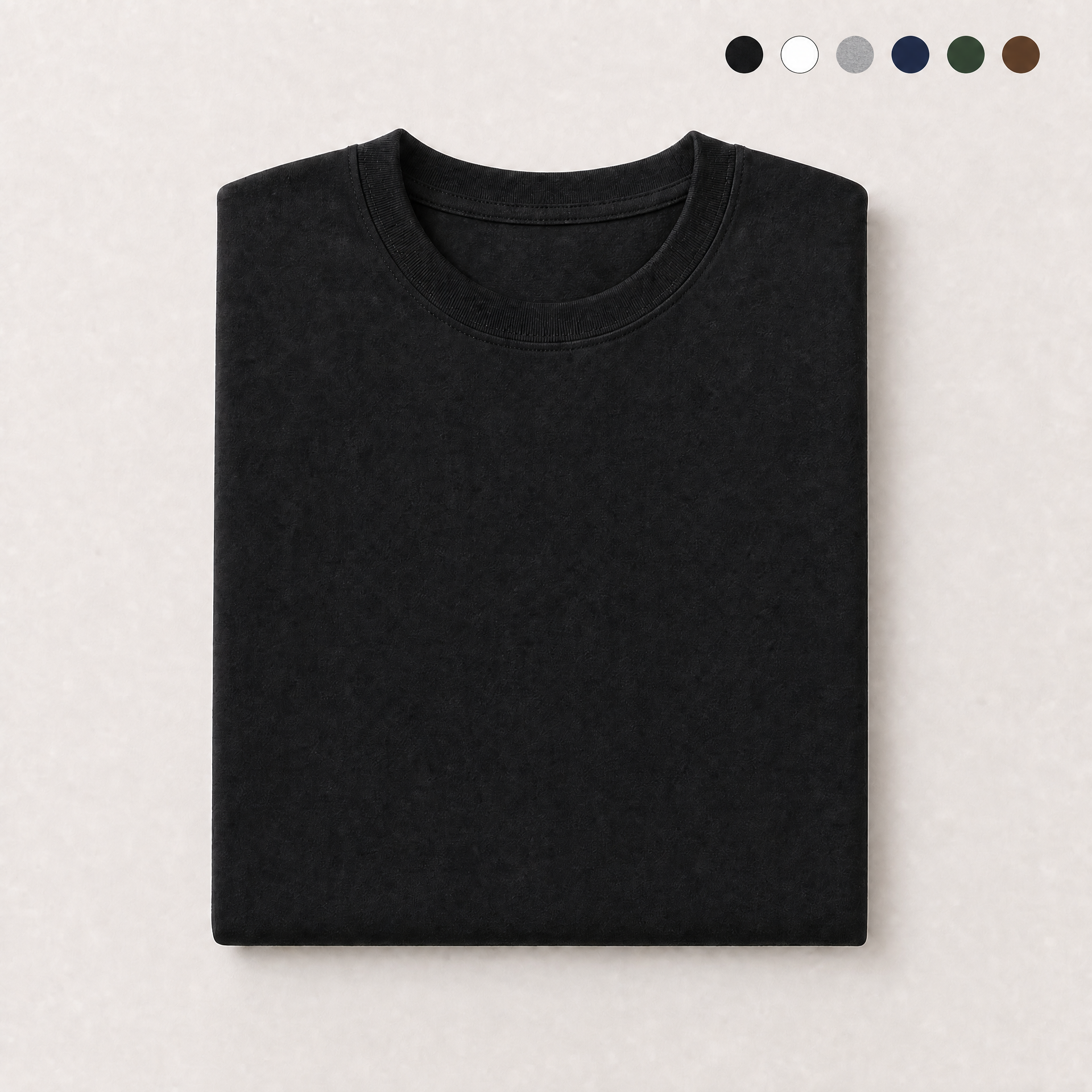 Camiseta Básica Lisa Gola Redonda — 1 Peça
