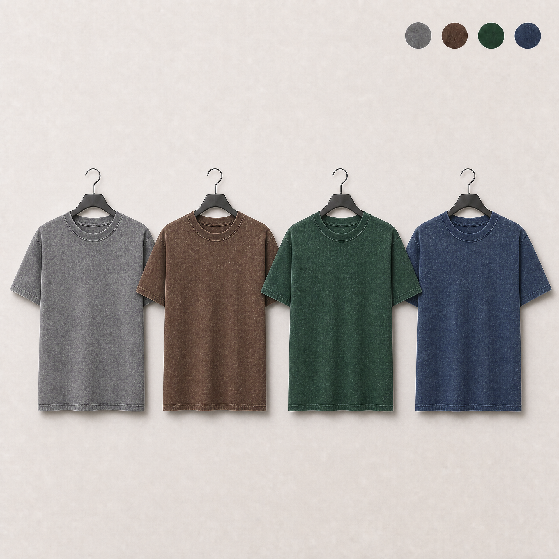 Kit 6 Camisetas Básica Estonada 100% Algodão