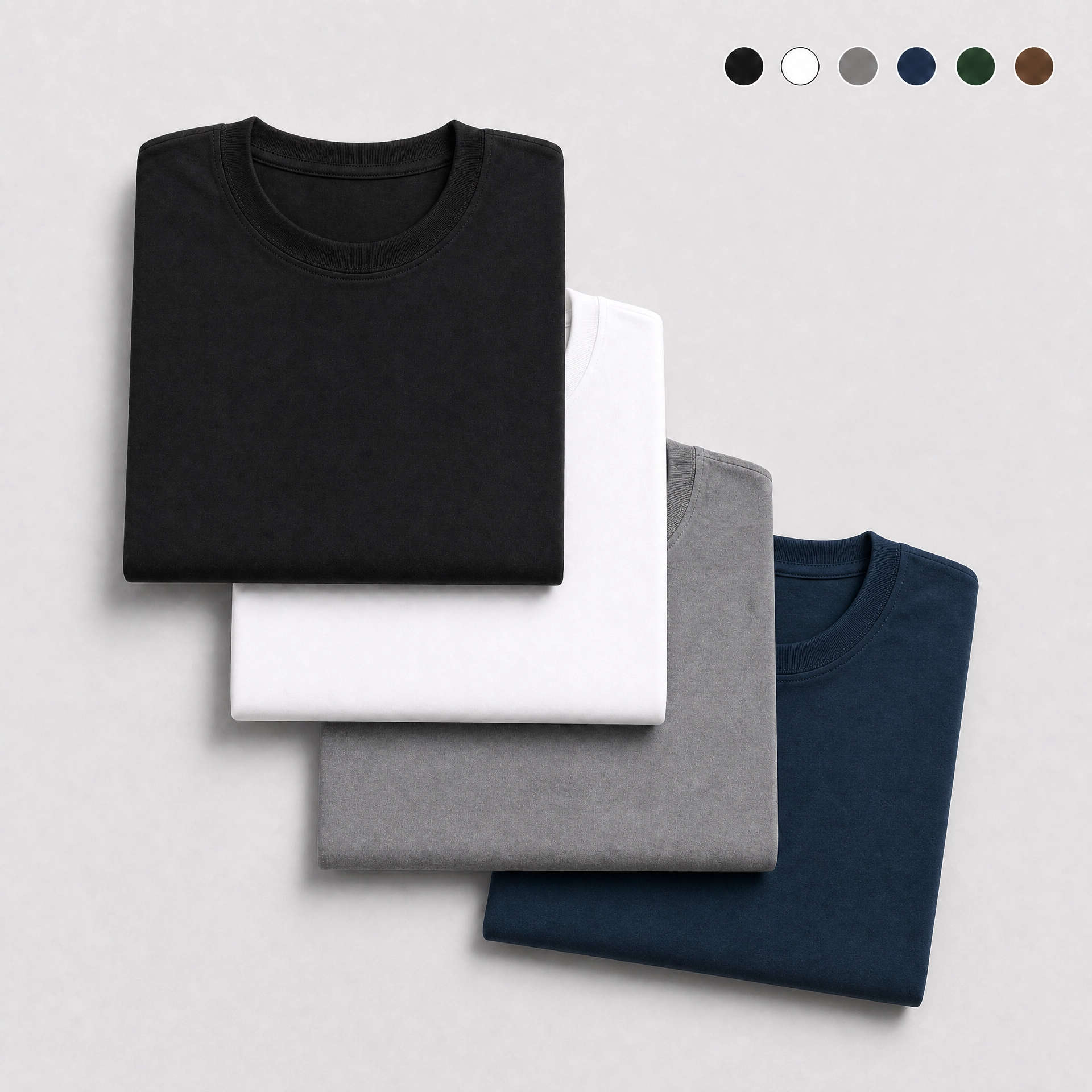 Kit 4 Camisetas Premium Algodão + Elastano