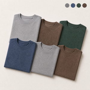 Kit 6 Camisetas Básica Estonada 100% Algodão