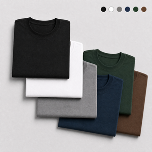 Kit 6 Camisetas Premium Algodão + Elastano
