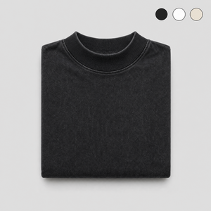 Camiseta Oversized Gola Alta 94% Algodão 6% Elastano — 1 Peça